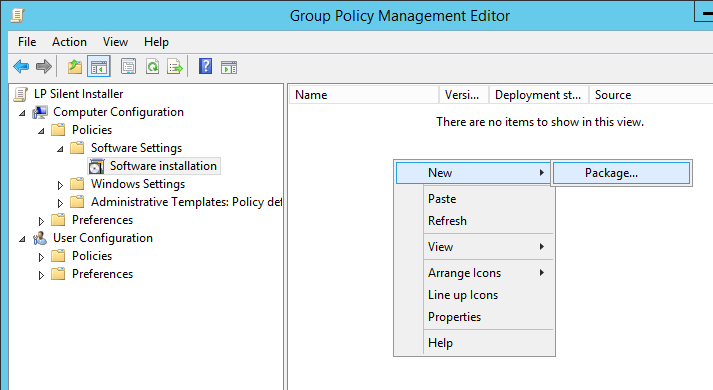 install tigervnc group policy silently