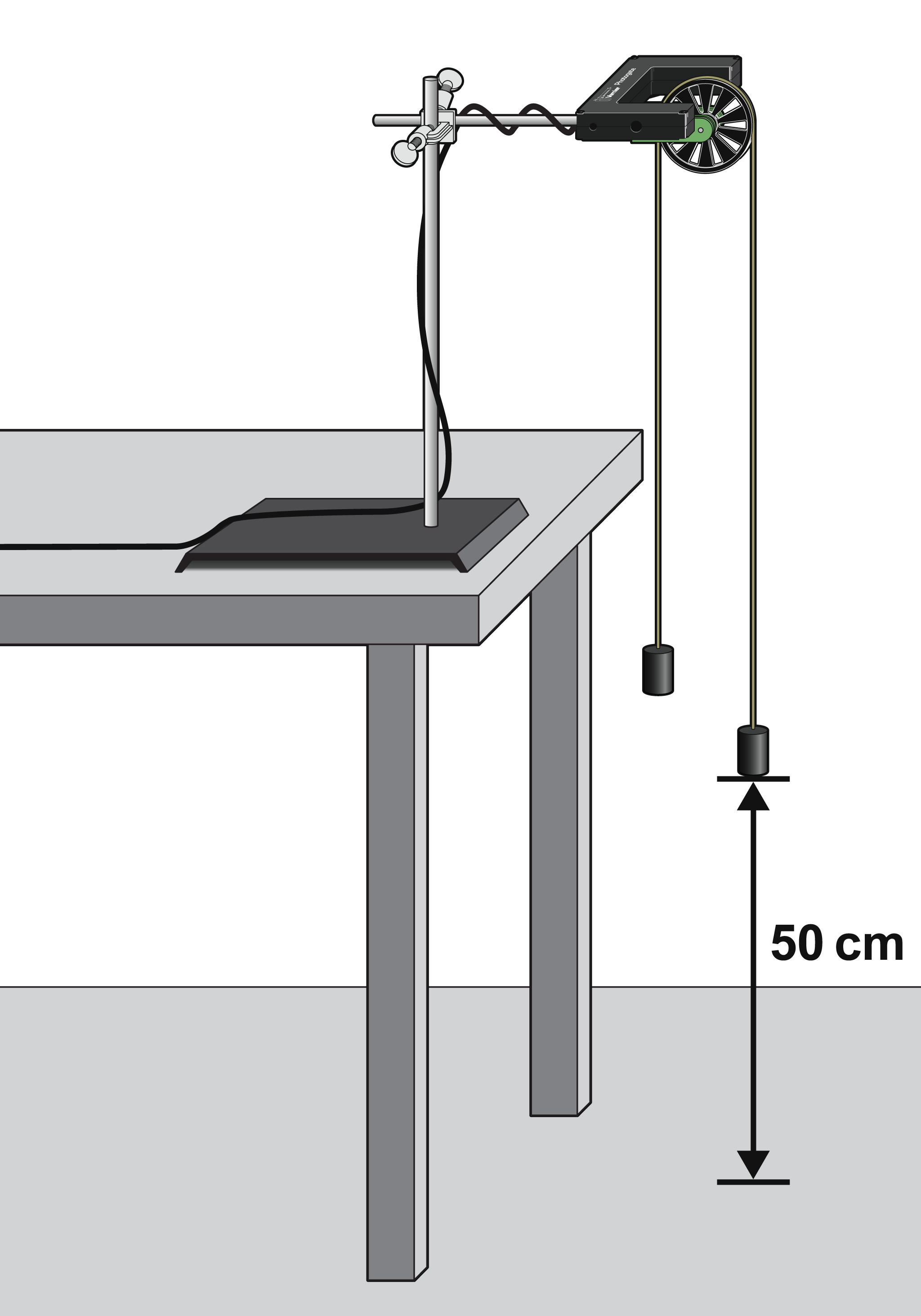 In A Simple Atwood Machine